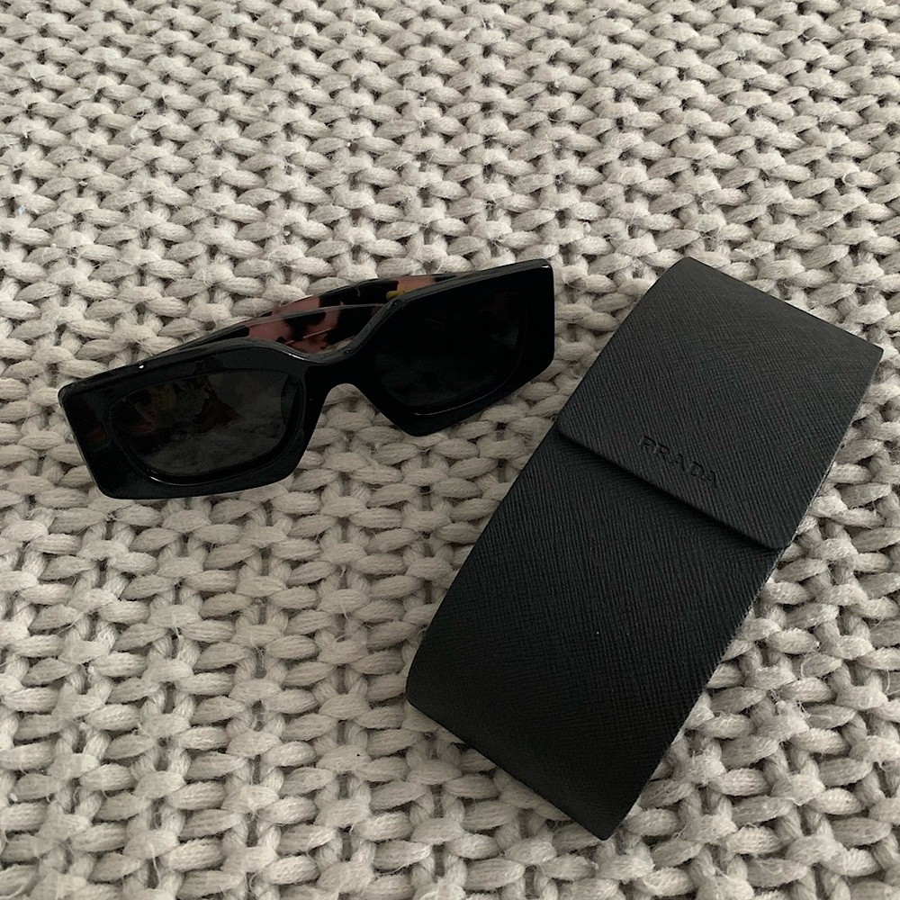 Prada Rectangle Acetate Sunglasses - image 1